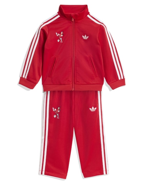 CONJ PANTS CHAMARRA ADID, 2 AÑOS, ROJO