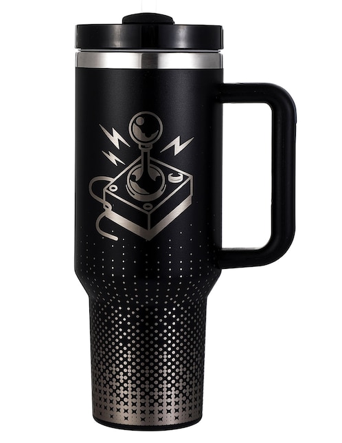 Termo Ground Gaming acero inoxidable Arcade con tapa roscada 1.2 L