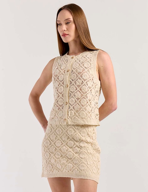 FALDA PETITE STUDIO PS2604-, CH, BEIGE