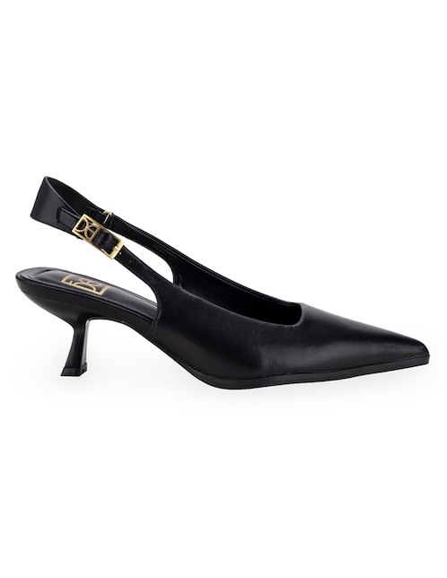 ZAPATILLA DE TACÓN CLOE, 23 CM, NEGRO