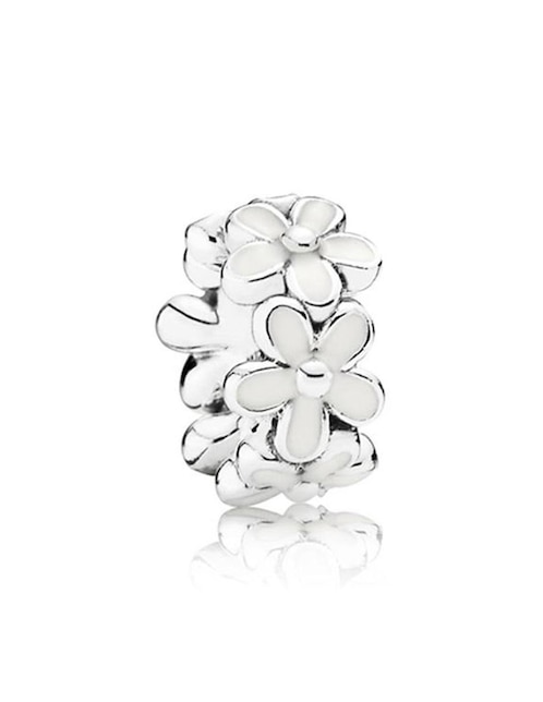 Charm de flor Pandora de plata