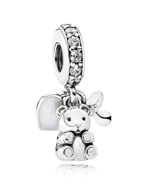Charm de oso Pandora de plata P 925 zirconia cúbica