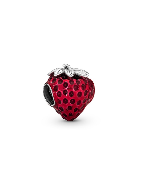Charm de fresa Pandora moments de plata