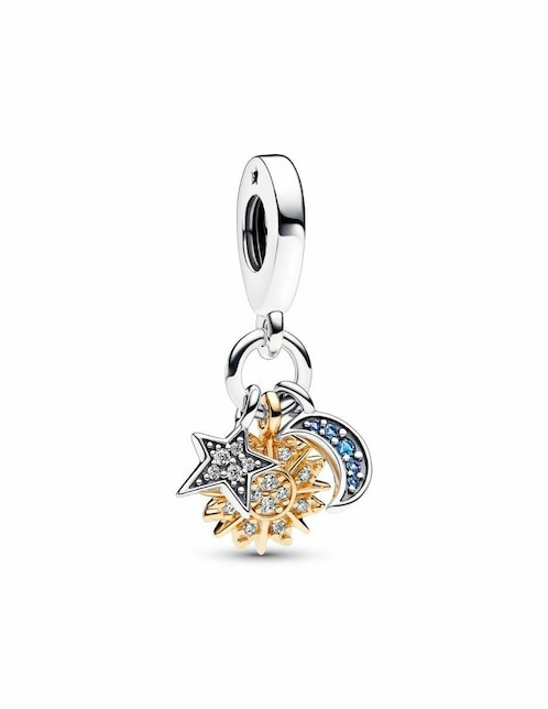 Charm de estrella Pandora moments de plata zirconia cúbica