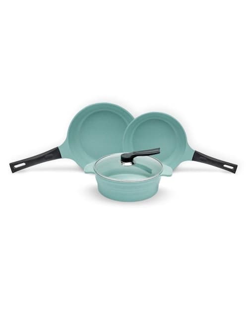 Batería de cocina Jade Cook de cerámica antiadherente 4 piezas