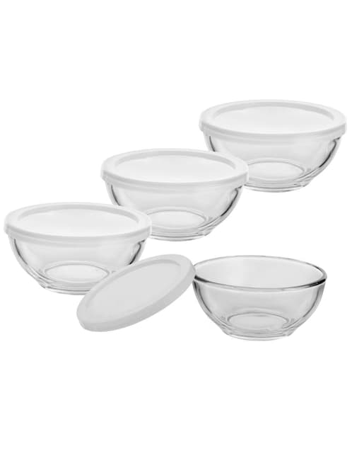 Set de 4 bowls con tapa Libbey Selene