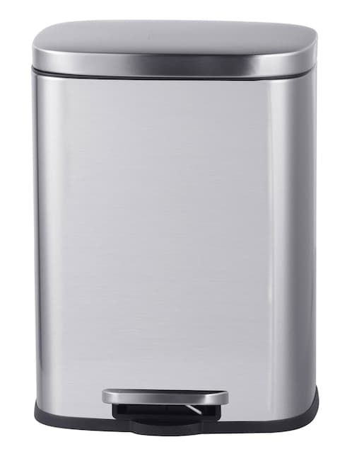BOTE DE BASURA 12L HEUMAN BRAND PLATEADO