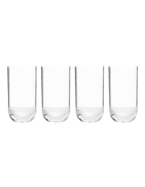 Set de vasos high ball Kasablanka de acrílico con 4 piezas
