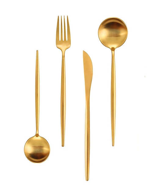 Set cubiertos Kasablanka de acero inoxidable 16 piezas