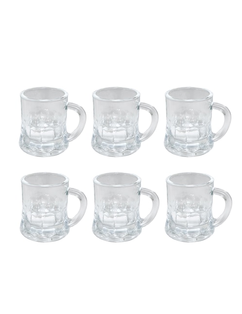 Vaso tequilero Kasablanka Bali Glass de vidrio con 6 piezas