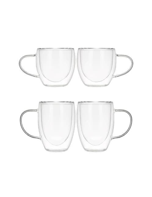 Set de tazas doble pared Bari Coffee 4 piezas