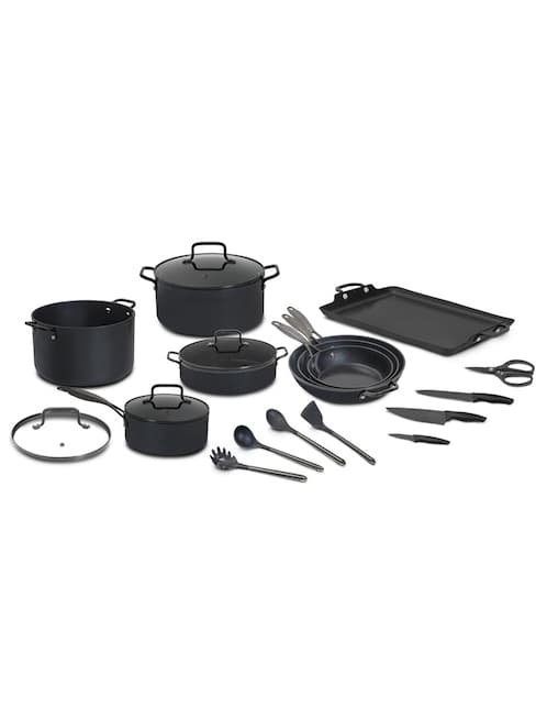 Batería de cocina Jade Cook C0519-00 de aluminio antiadherente cerámica 20 piezas