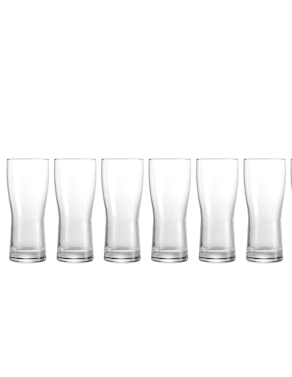 Set de 6 vasos cerveceros Haus 360 Mililitros