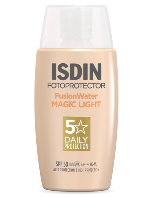 Protector solar FPS 50 Fusion Water Magic Light Isdin 50 ml